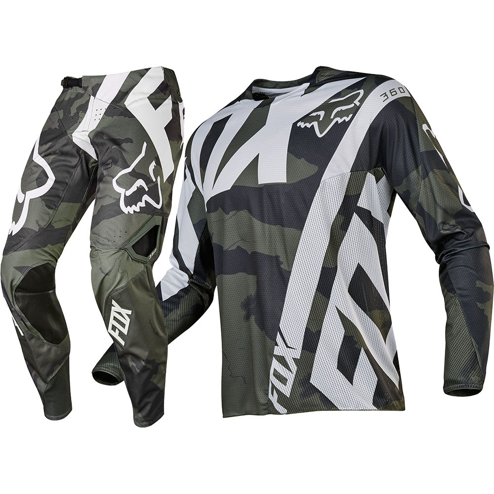 Fox Racing 2017 Mx NEW 360 Creo Camo Grey Green Jersey Pants Motocross