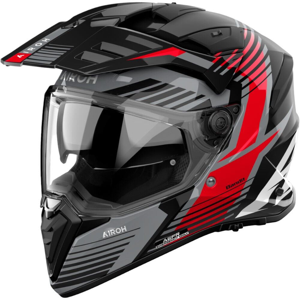 Airoh Bandit Spicy Red Gloss Helmet at MXstore