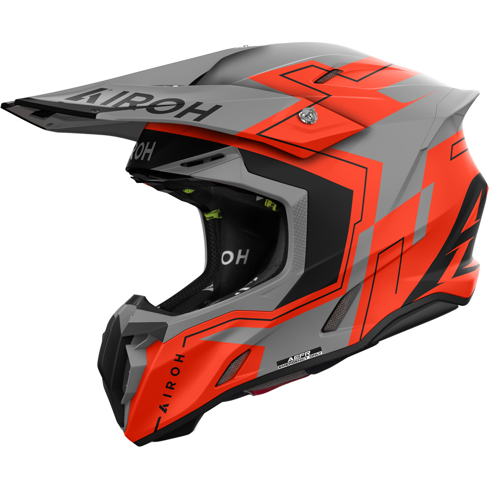Airoh Twist 3.0 Dizzy Matte Orange Fluro Helmet at MXstore