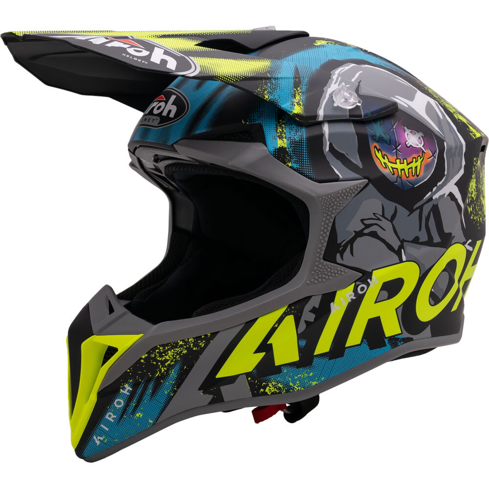 Airoh Wraap Alien Matte Yellow Helmet at MXstore