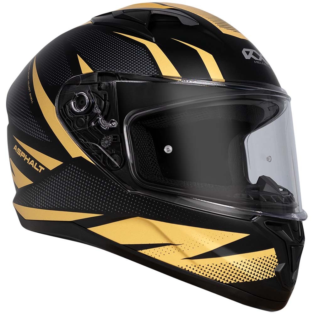 RXT 825 Street Asphalt Matte Black/Gold Helmet at MXstore