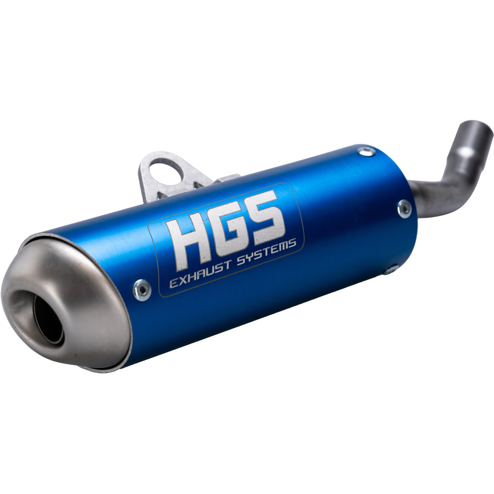YZ65 HGS チャンバー、マフラー HGS Yamaha YZ65 18-25 Blue Silencer at MXstore