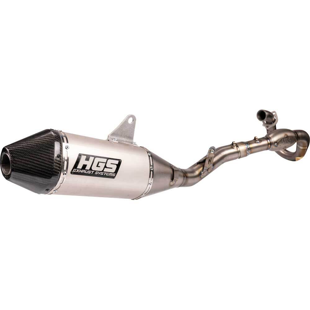 HGS Honda CRF250R 22-24 Titanium Carbon Full Exhaust System at MXstore