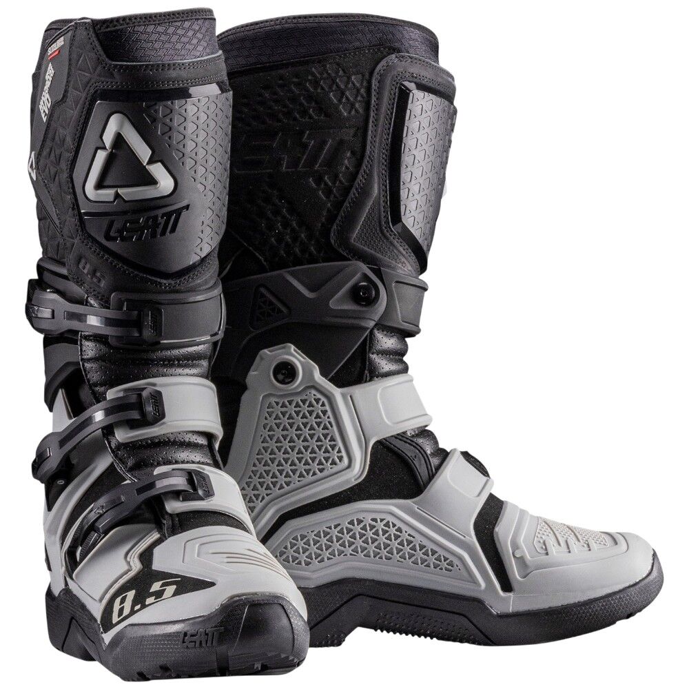 Leatt 8.5 HydraDri Black/Grey Adventure Boots at MXstore