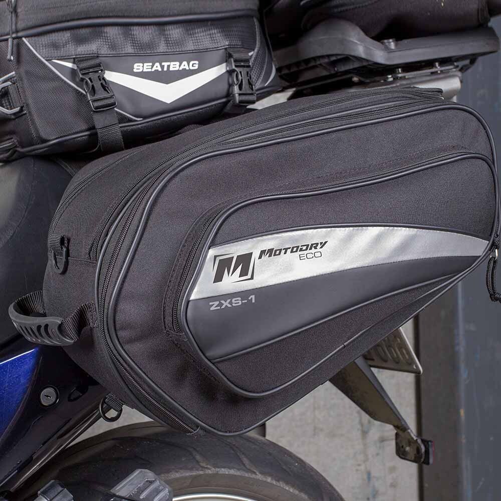 MotoDry ZXS-1 Black Saddle Bags at MXstore