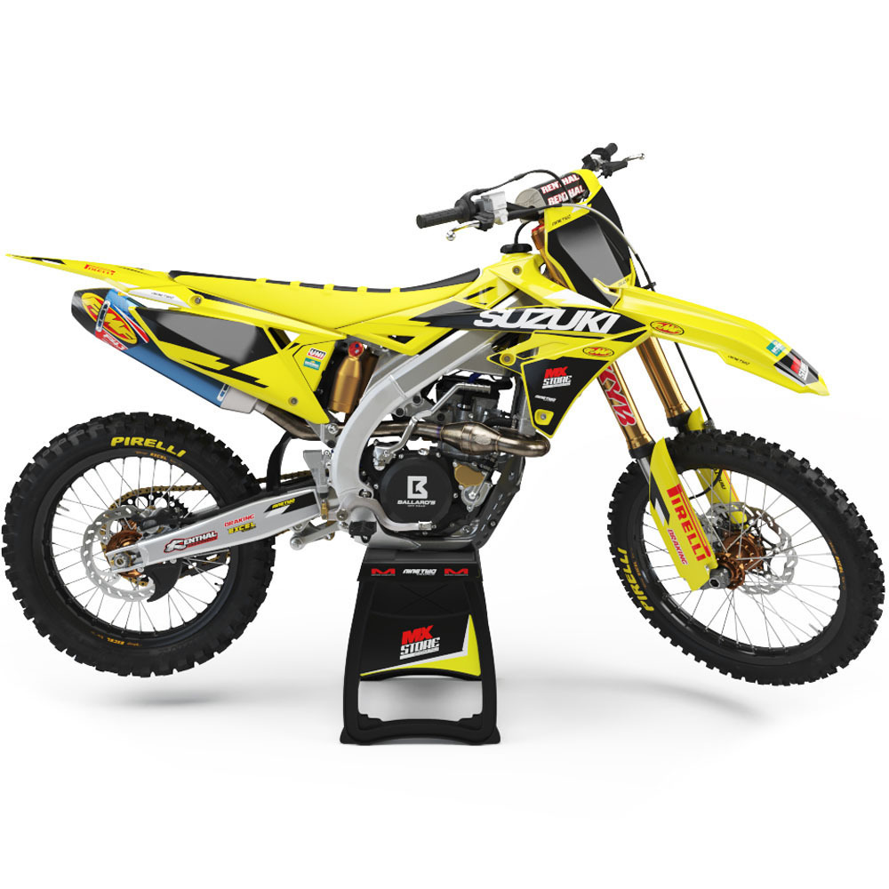 Ninetwo Decals Suzuki RMZ250 07-09 Yellow w/ Black BGS Graphics