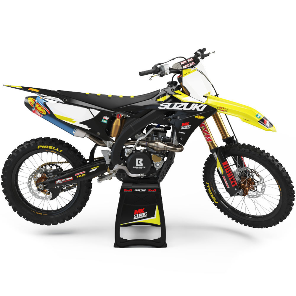 Ninetwo Decals Suzuki RM125-250 01-10 Yellow Black w/ White BGS