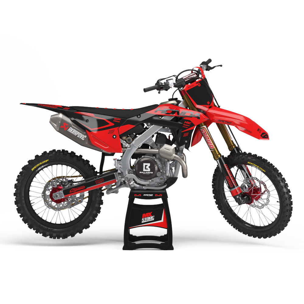 Ninetwo Decals Honda CR125-250 00-01 Red Black w/ Black BGS Graphics Kit at  MXstore