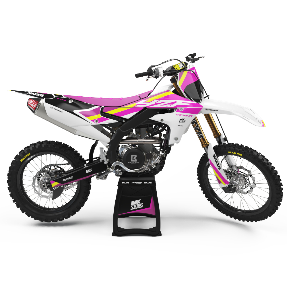 Ninetwo Decals x MXstore Yamaha YZ85 15-21 Pink w/ White Graphics