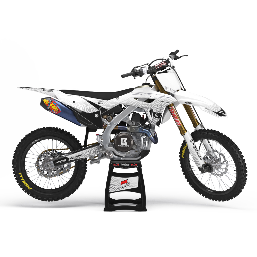 Ninetwo Decals Honda CRF50F 04-12 White Zebra Graphics Kit at MXstore