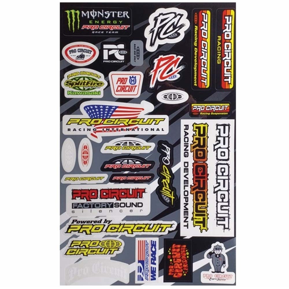 Pro Circuit Deluxe Logo Decal Sheet at MXstore