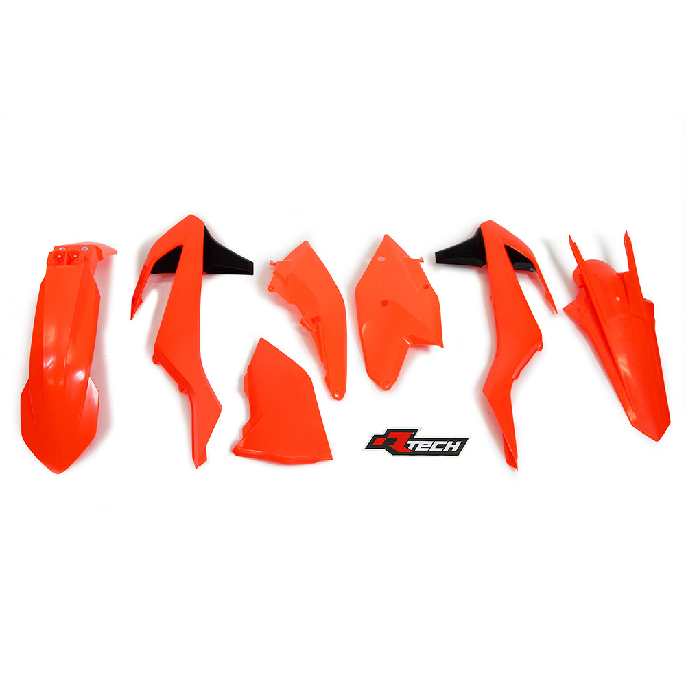 EXC-F 17-19 Neon Orange Plastics Kit 