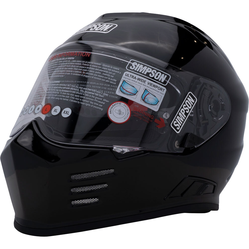 Simpson Ghost Bandit Gloss Black Helmet at MXstore