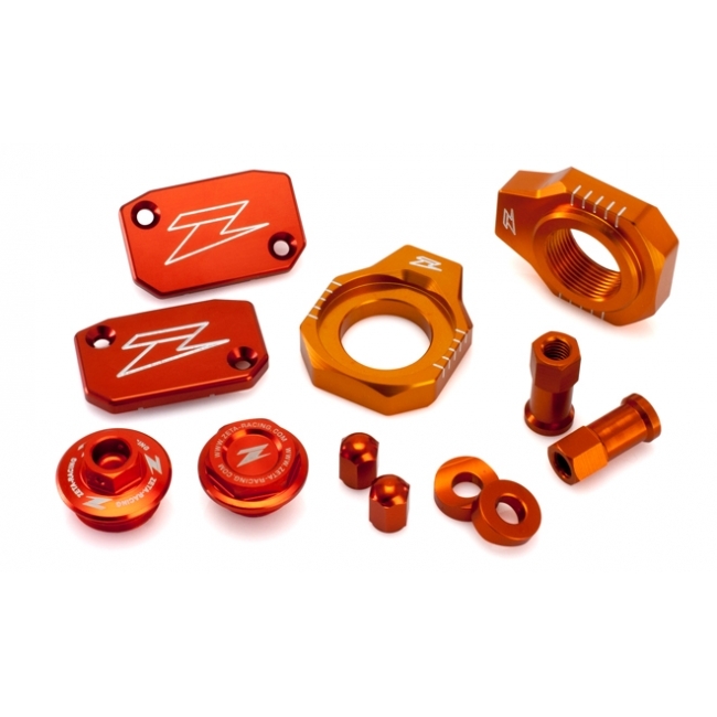 Zeta KTM SX/SXF/EXC/EXCF Orange Billet Bling Kit at MXstore