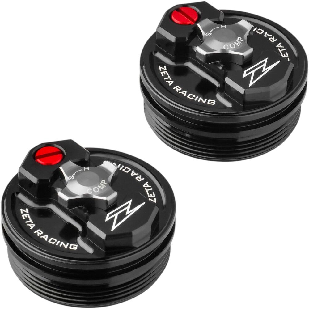 Zeta Black Showa AOS Front Fork Caps at MXstore