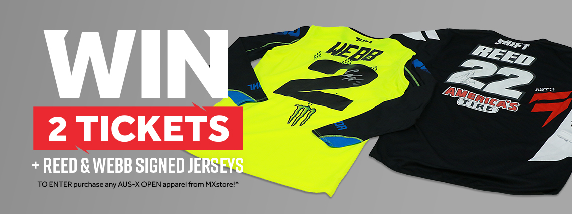 Win Tickets plus Chad Reed & Cooper Webb Jerseys!