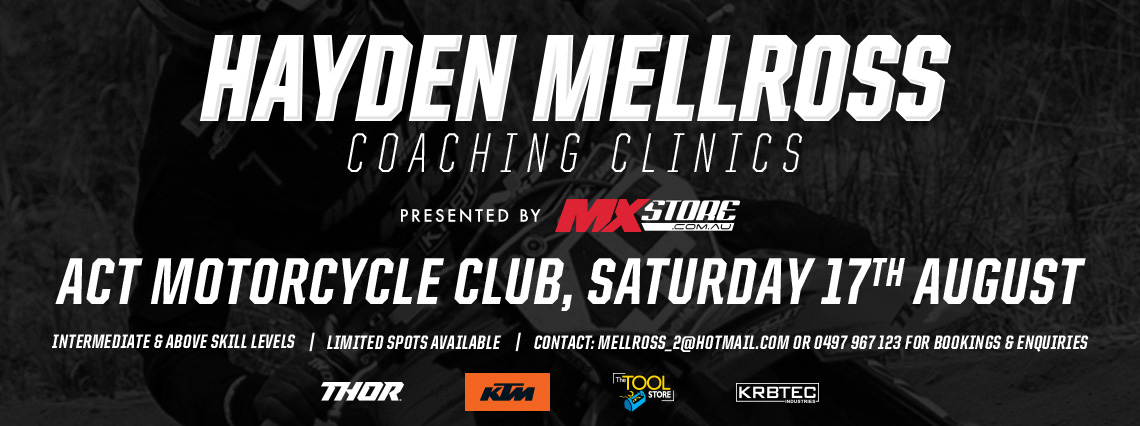 Hayden Mellross Coaching Clinics MXstore