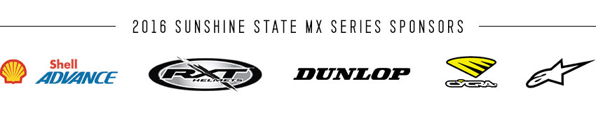The Sunshine State MX Series 2016 Proudly Brought to you by the Following Brands