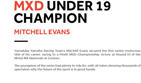 MXD Champion Mitchell Evans