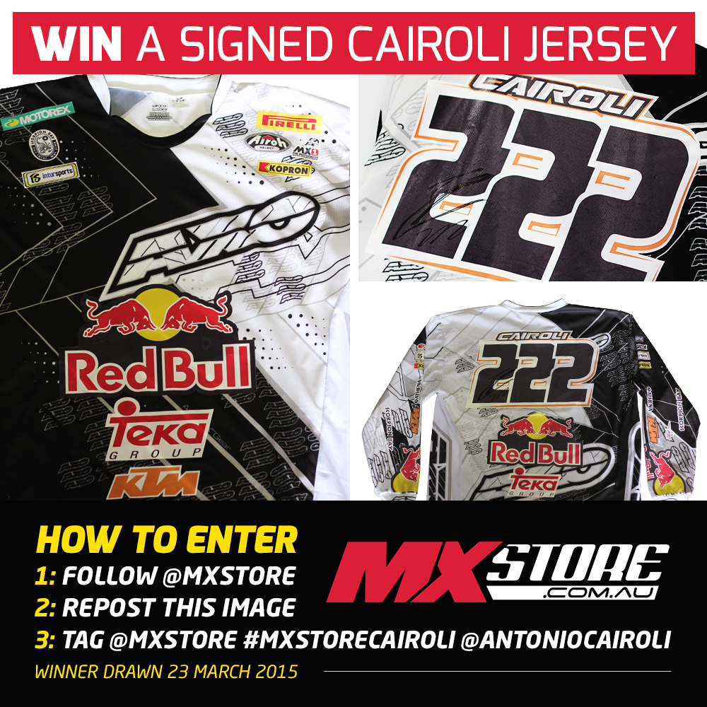 Win a Signed AXO Antonio Cairoli Jersey