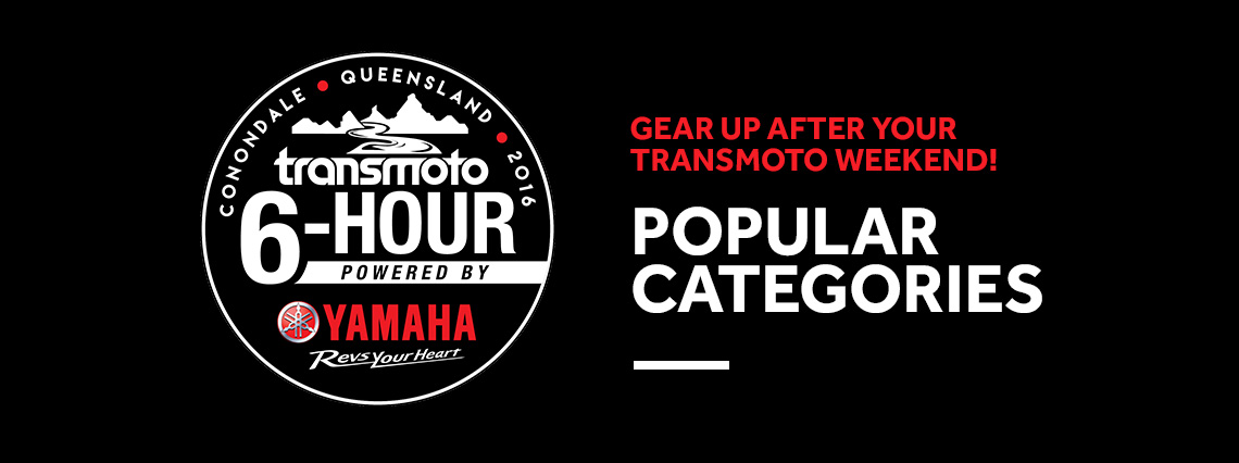 Gear Up After Your Transmoto Weekend with these popular categories
