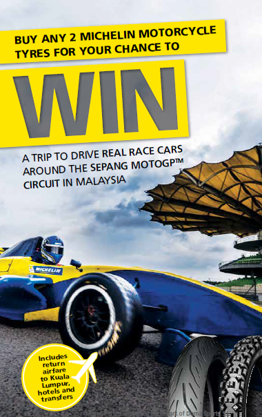 Win a Free Trip to Drive Race Cars at Sepang with Michelin