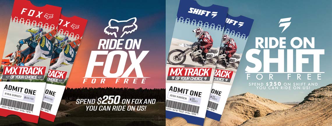 Ride On Fox Shift 2018 MX Gear