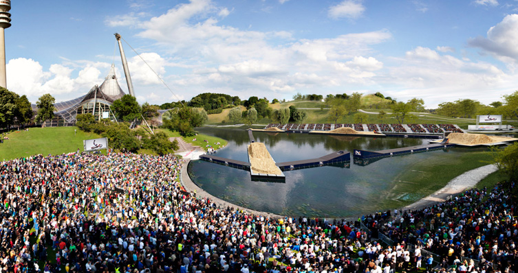 FMX on water, Munich course is next level