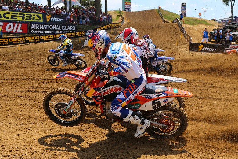 Dungey with the inside line off the start