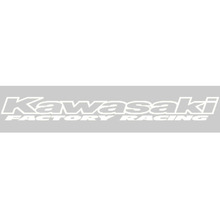 Factory Racing Kawasaki White 900mm Windscreen Sticker