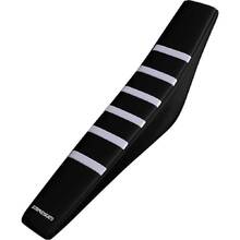 Strike Seats Gas Gas MC65 21-23 Gripper Ribbed White/Black/Black Seat Cover