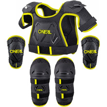 Oneal Kids PeeWee Black/Hi-Viz Armour Bundle