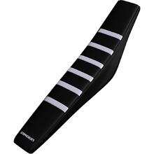 Strike Seats Husqvarna TC85 2018-24 White/Black/Black Gripper Ribbed Seat Cover