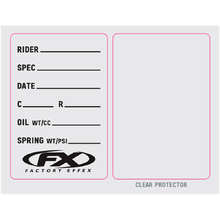 Factory Effex Fork Spec Sticker 5 Pk