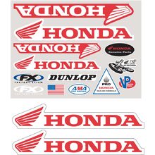 Factory Effex Honda Iron On Sponsor Kit