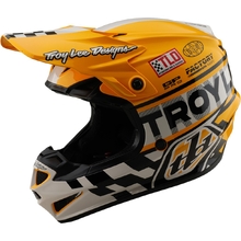 Troy Lee Designs 2025 GP Pro Fifty-50 White/Gold Helmet