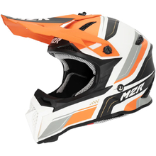 M2R X2.1 Pulse PC-8F Orange/White/Silver Kids Helmet