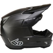 6D ATR-3 Carbon Solid Matte Black Helmet