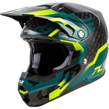 Fly Racing 2027 Formula S Carbon Byte Black/Teal/Lime Helmet