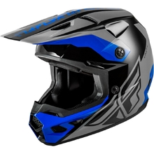 Fly Racing 2026 Kinetic Crest Grey/Black/Blue Helmet