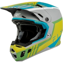 Fly Racing 2027 Formula CC Strike Matte Grey/Green/Teal Helmet