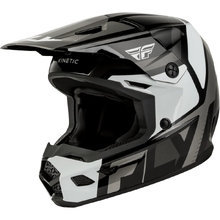Fly Racing 2027 Kinetic Scrap Black/White/Grey Kids Helmet