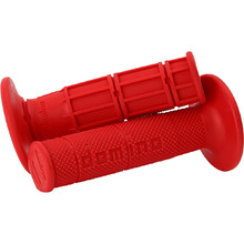 Domino Half Waffle Soft Red MX Grips