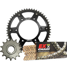 Supersprox Husqvarna FC350 17-25 FE450 14-24 Chain and Black Stealth Sprockets Kit - 13/52T