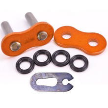 EK Chains 520 QX-Ring H/Duty Orange Chain Clip Link