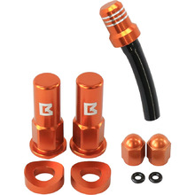 Ballards Anodized Orange Bling Accessory Set