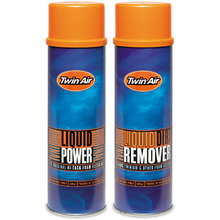 Twin Air 500ml Liquid Dirt Remover Spray & 500ml Liquid Power Air Filter Oil Spray
