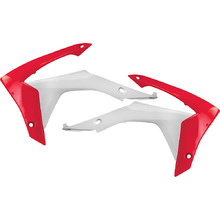 Acerbis Honda CRF250R 14-17 CRF450R 13-16 White/Red Radiator Shrouds
