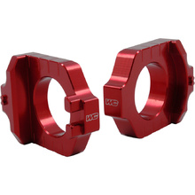 Works Connection Kawasaki/Suzuki Red Elite Axle Blocks