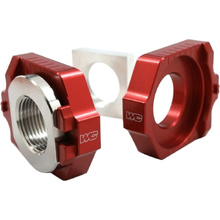 Works Connection Gas Gas/ KTM/ Husqvarna Red Elite Axle Block Kit